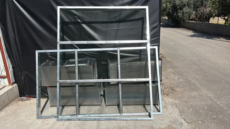Galvaniz çerçeveli hava panjuru ve kuş teli filtre kafesleri, Antalya havalandırma imalat atölyesi