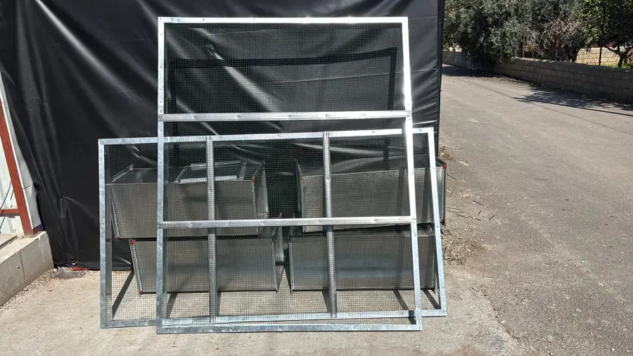 Galvaniz çerçeveli hava panjuru ve kuş teli filtre kafesleri, Antalya havalandırma imalat atölyesi